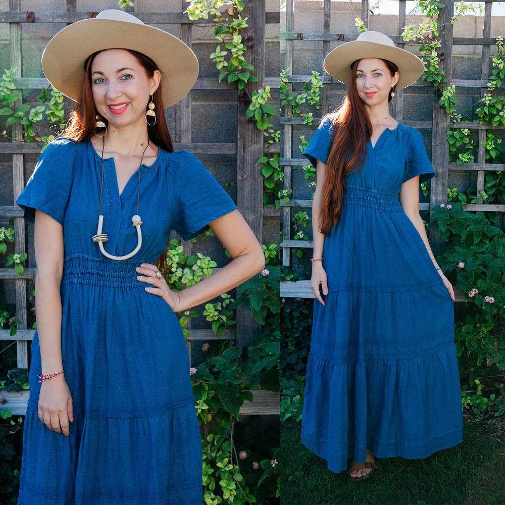 Maeve Somerset Maxi Dress - by Anthropologie - Size XS